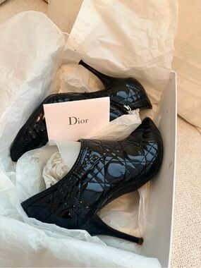 Dior Patent Ankle Booties